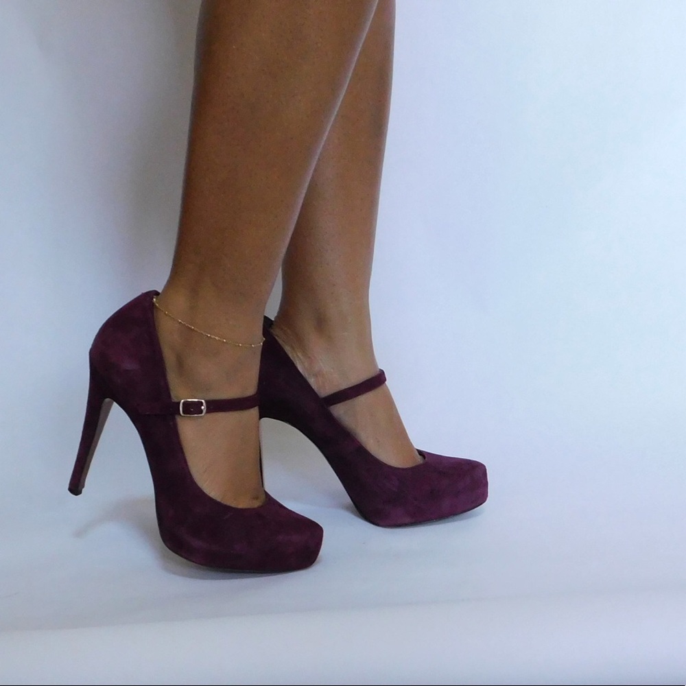 BCBG Suede Platform Heels